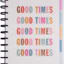 Happy Planner Undated Plans + Notes Monthly Planner Notebook Journal, 4-Month Planner, Good Going Magic Theme, Big Size, 95 Pages, 4 Dividers, 12 Planner Sticker Sheets, 8 1/2" x 11"