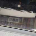 Metal Dustpan Long Handle Stainless Steel Dustpan,Heavy Duty Standing Dust Pan with Teeth, Indoor Outdoor Up for Home Kitchen Lobby Room Office