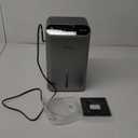 Dehumidifiers for Home (85 OZ Water Tank, 800 sq.ft) Quiet Small Dehumidifier for Basement Bedroom Bathroom with Drain Hose, 3 Gear Timer, Sleep Mode, Auto Shut Off, 7 Color Ambient Light (Deep Sliver)