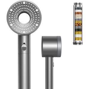 Filtered Shower Head with Handheld,high pressure shower headsHigh Pressure Water Flow and Multiple Spray Modes Shower Head with Filter (black)