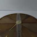 Crystal Art Gallery Round Wood Walnut Clock