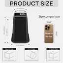 Bed Risers Adjustable Furniture Risers - Heavy Duty 4 or 8 inch or 12inch Non-Slip Lift Supports for Beds/Couches/Sofas, Durable Square Design with Creates Storage Space (Black 4 Pack, 8 Inch)