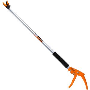 KSEIBI 143010 Long Reach 3.5 ft (1.0m) Cut & Hold Bypass Pruner - Lightweight Aluminum, Rust-Resistant, Ergonomic Grip, 1/4" Max Cut - Ideal for Precision Gardening & Pruning