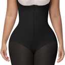 SHAPSHE Fajas Colombianas Tummy Control Shapewear Faja Body Shaper Post Surgery Compression Garment Shapewear for Women (Black XXL)