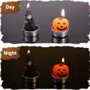 2 x 12pcs Halloween Candles, 6 Halloween Pumpkin Candles & 6 Halloween Witch Candle Tabletop Candle Decor Thanksgiving Candles Funny Spooky Candles for Home Halloween Decor