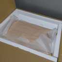 18-Inch Stackable Wooden Stool from Walnut Solid Wood, Stacking Backless Stool with Square Top Anti-Slip Felt Pad for Kitchen, Dining Room, Living Room, Office, Classroom, Workroom, Bedroom, Studio