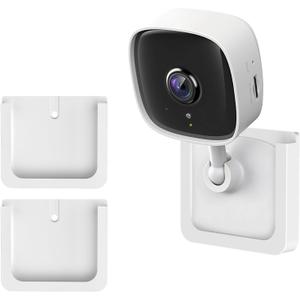 2 Pack Adhesive Wall Mount Bracket Stand for Tapo C100, C110 Camera - Strong VHB Stick On,No Drilling Camera Mount for TP Link Camera,Two Ways Installation