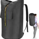 Laundry Backpack Bag, 115L Extra Large Laundry Bags with straps, Heavy Duty Laundry Bag Backpack, Portable Dirty Clothes Bag for College Dorm, Apartment, Laundromat, College Laundry Bag