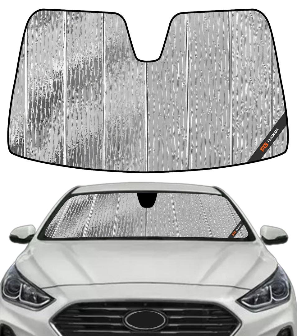 Pigenius Windshield Sun Shade for Hyundai Sonata 2011-2014, Sonata Hybrid/Hybrid Limited 2015 Front Window Sunshade - AstraGuard