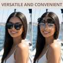 TJUTR Polarized Clip-On Sunglasses Over Prescription Glasses, Flip-Up UV400 Protection, Like Sunglasses Design for Men Women