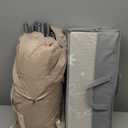 Joypony Baby Playpen with Mat, 50x50 in Small Play Pen for Babies, Toddler Playpen for Apartment, Indoors Play Yard with Soft Breathable Mesh (Beige with Mat)