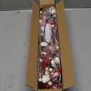 6Ft 20LED Valentines Day Decorations, Valentines Day Garland with Red & Pink Lights Timer Red Pink White Hearts Berried Artificial Lighted Valentine Garland for Home Table Mantle Wedding Decorations