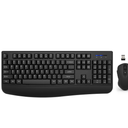 Wireless Keyboard and Mouse Combo, EDJO 2.4G FullSized Ergonomic Computer Keyboard with Wrist Rest and 3 Level DPI Adjustable Wireless Mouse for Windows, Mac OS Desktop/Laptop/PC