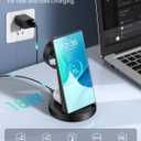 Wireless Charger for Samsung: 3 in 1 Wireless Charging Station for Samsung Galaxy Watch 8 7 6 5 4 3 Pro Classic Galaxy Buds - Charger Dock Stand for S26 S25 S24 Ultra S23 S22 S21 Note Z Fold Android