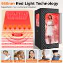 Portable Infrared Sauna Box for Home, 3L 1400W Steam Sauna Tent