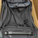 Amazon Basics 30-Inch Large Rolling Duffle Bag with Wheels and Handle, Travel Duffle Bag with Durable Ripstop Polyester Material, 2 Layers of Space, Multiple Interior and Exterior Pockets, Black