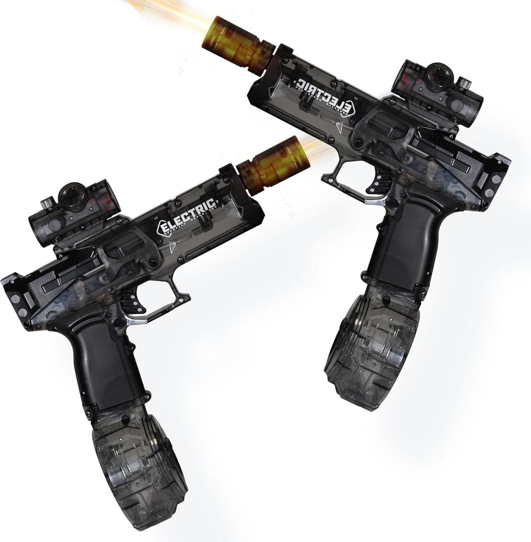 Electric Water Gun for Kids Ages 8-12-Automatic Water Gun-Automatic High Power,Beach Toys for Summer Outdoor Fun,Perfect Pool and Water Guns Play (Black*2)