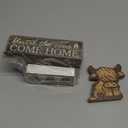 Moucuny 4 Pcs Highland Cow Table Decorations Rustic Western Tiered Tray Decor Decorative Highland Cow Block Signs Western Tabletop Centerpieces Farmhouse for Home Desk Room Kitchen Shelf Decor