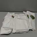 HCRAFT Embroidered Cotton Table Napkin, Cloth Napkins Set of 4 18"x18" Christmas Tree Napkin Square Fabric, Dining Room, Napkins Cloth Machine Washable, Christmas Napkins, Great Present Ideas