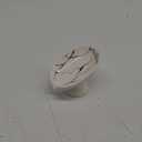 Soap Dish, Ceramic Soap Holder, Self Draining Soap Dish Holder, Leaf Shape Soap Bar Holder (White)