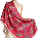Shawl Wraps for Women Lightweight Hijab Large Beach Scarf Pashmina Silky Satin Headscarf Long Sunscreen Scarves