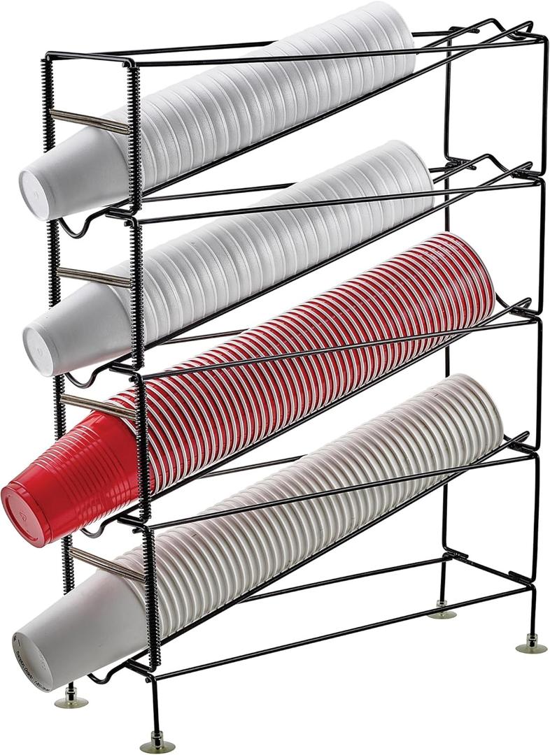 Winco CDR-4 4-Tier Cup Dispensing Rack