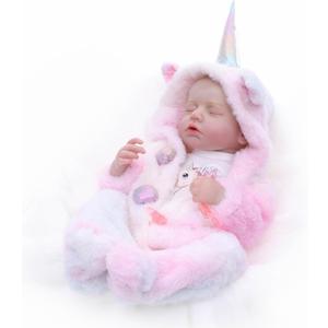Reborn Baby Dolls  20 Inch Real Baby Dolls That Look Real, Full Body Vinyl Girl Doll in Fantasy Horn Outfit with Accessories, Gift for Girls Ages 3+, Pretend Play & Collectors (Dreamy Pink)