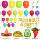 Amandir 169Pcs Mexican Fiesta Party Decorations, Fiesta Balloon Garland Arch Kit Cactus Chili Avocado Mexican Themed Balloons for Cinco De Mayo Carnival Birthday Party Taco Bout Decoration