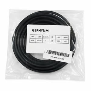 Black, Vacuum Hose, 1/8", 0.35", 10FT, GEPHYNM