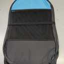 Portable Dog Playpen Indoor Outdoor, Collapsible Pet Dog Playpen with Zipper Top Cover, Cat Puppy Bunny Kitten Exercise Play Pen Tent for Beach RV Car (Medium Size,Black Blue)