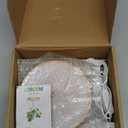 LORDEM Bamboo Grow Light, LED Plant Light for Indoor Plants Growing, Full Spectrum Bamboo Desk Growth Lamp with Automatic Timer for 4H/8H/12H, 4 Dimmable Levels, Height Adjustable, Pack of 2