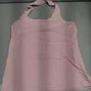 Trendy Queen Halter Tops for Women 2026 Summer Going Out Tops Backless Crop Sleeveless Workout Shirts Cute Y2k Clothes (Pink, XS)