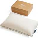 Pacific Coast Down Pillow, Luxury Hotel Collection Bed Pillow for Sleeping, King Size of 1, 100% Organic Cotton Shell, 650 Fill Power, Soft Pillows, Suit for Stomach Sleepers