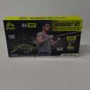 RBX 6 Piece Home Gym Resistance Kit - Light, Medium, Heavy Resistance Bands, Grip Handles, Door Anchor, Ankle Strap & Carry Bag