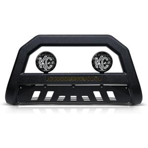 Armordillo AR Aluminum LED Bull Bar+2X KC Hilites 6" Round Fog Lights Fits 2009-2018 Dodge Ram 1500/2019-2023 Classic 8732175 Textured Black Bull Guard Bumper Guard LED Light Bar| Apollo Pro Lights