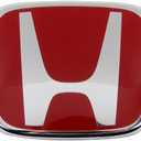 Honda Genuine Red H Emblem 06-11 Civic 02-06 RSX Rear