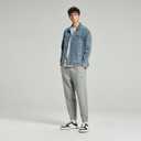 Denim Jacket Men Vintage Autumn and Winter Tops Mens Denim Trucker Jacket, XL