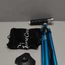 BeneCane Walking Cane for Women Folding Cane for Men with Two Led Lights Quad Cane with Stable Base Lightweight and Adjustable Walking Stick (Blue)