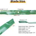 AM141034 Mower Blades for John Deere D105 S100 Z225 42" Decks