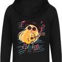 The Cotton Cartoon Hoodie Hooded Pullover Sweatshirt, Cute Clothes Hoodies (Black)