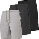 Ultra Performance 2 Pack Mens Shorts Casual Men's Athletic Short Workout Gym Shorts for Men with Zipper Pockets, M