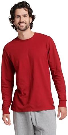 Russell Athletic Men's Dri-Power Long Sleeve Tees, Moisture Wicking, Odor Protection, UPF 30+ Size M