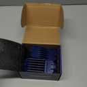 Clipper Guards for Wahl 10 12 14 16 18 20 Hair Clipper Guards 6pcs Extra Long Clipper Guard Attachments 2.5 Inch Clipper Guides Multiple Sizes Universal 2.5", 2.25", 2", 1.75", 1.5", 1.25" (Blue)
