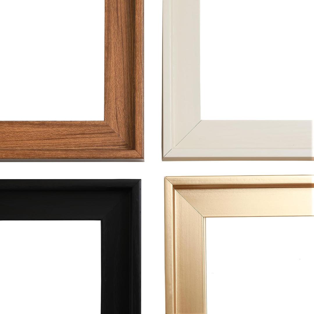Canvas Floater Frames for Canvas Art 0.8inch Depth Frames for Canvas Painting Floating Frame Plastic Floater Frame for Canvas Prints (Gold, 16 x 20 inch)