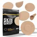Skin Grip Adhesive Patches Compatible with Dexcom G7 & Stelo CGM  Waterproof & Sweatproof Cover for Continuous Glucose Monitor Sensor, Stays Secure for 10-15 Days  20 Pack, Tan