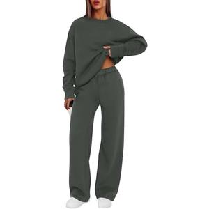 XIEERDUO Sweatsuits Women 2 Piece Outfit Matching Lounge Sets Fall Outfits 2025 Fashion Clothing Crewneck Track Suits L