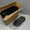 Bathroom Garbage Can with Lid 3.1 Gallon Narrow Garbage Can Small Plastic Garbage Bin 12 Liter Rectangular Plastic Garbage Can with Press Type Lid for Bedroom Bathroom (Blackwhite)