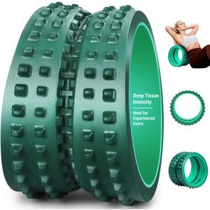 Back Roller for Back Pain Reliefn & Stretching, Deep Tissue Massage Roller Supports Up to 530 lbs / 240 kg, 5.5''-7.5'' Curved Foam Roller for Home Physical Stretching