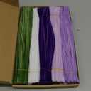 500 Pcs Purple Flower Color Pipe Cleaner Craft Set in 5 Assorted Colors,Fluffy Pipe Cleaners Chenille Stems for Christmas DIY Decorations,Art Projects