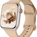 Patenting Sport Band Compatible with Apple Watch Bands for Women Men 38mm/40mm/41mm/42mm(Series 10), Soft Silicone Waterproof Band for iWatch Apple Watch Series 10 9 Ultra 8 7 6 5 4 3 2 1 SE (Walnut)